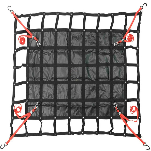 Сверхмощная грузовая сетка 72 x 96 дюймов с D-кольцами для пикапа